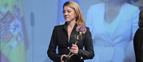 María Dolores de Cospedal, Christian Gálvez y Almudena Cid acuden a los premios Antena de Oro 2011