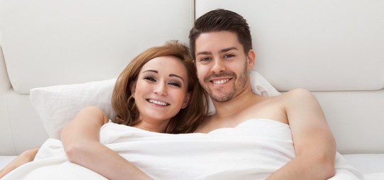 Pareja despu&eacute;s de tener sexo