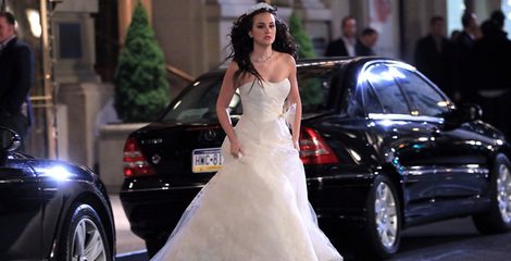 Leighton Meester se viste de novia para grabar la boda de Blair Waldorf en 'Gossip Girl'
