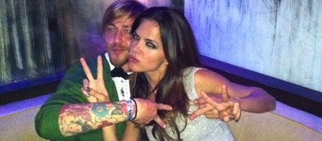 Romina Belluscio y Guti en una foto de Twitter