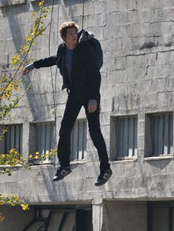 Andrew Garfield, un superhéroe colgado en el rodaje de 'The Amazing Spider-Man'
