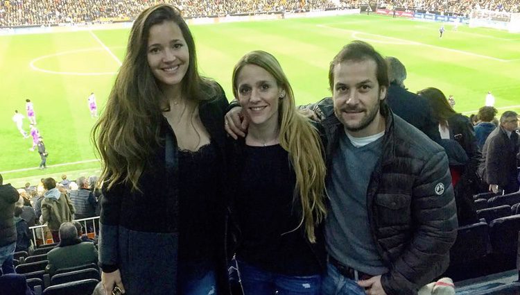 Malena Costa en las gradas de Mestalla viendo el Valencia - REal Madrid / Instagram