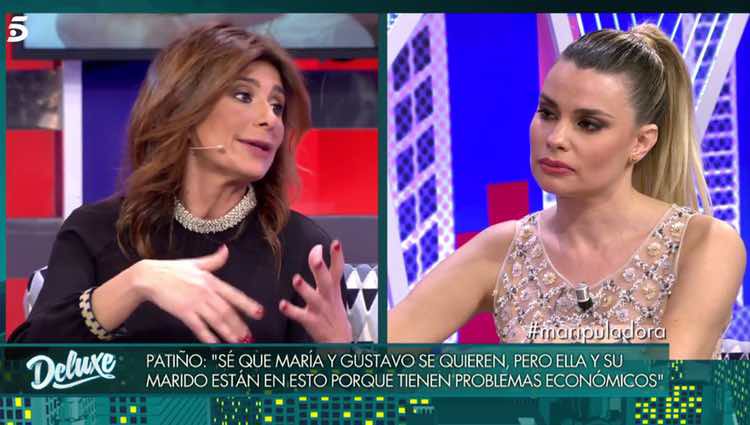 Gema López pidiendo claridad a María Lapiedra / Telecinco.es