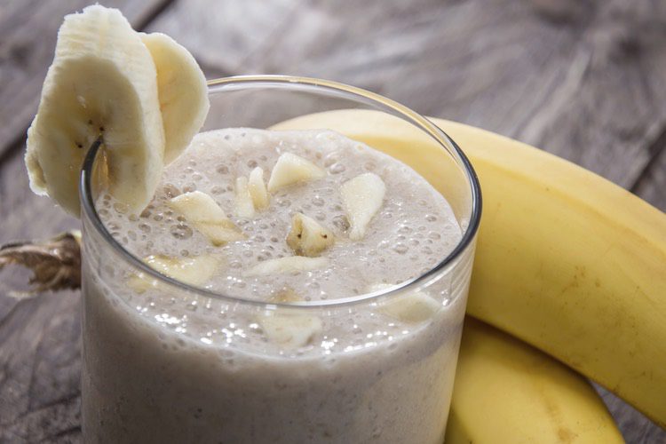 Batido de plátano y avena