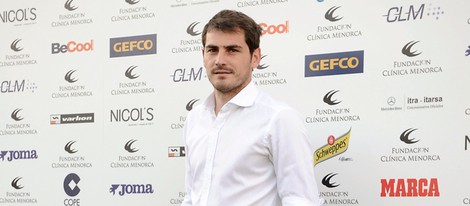 Iker Casillas en un torneo benéfico de padel en Madrid