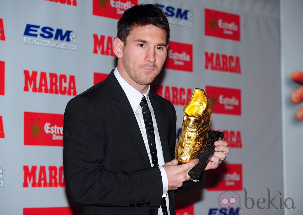 Leo Messi recoge la Bota de Oro 2012: Fotos en Bekia