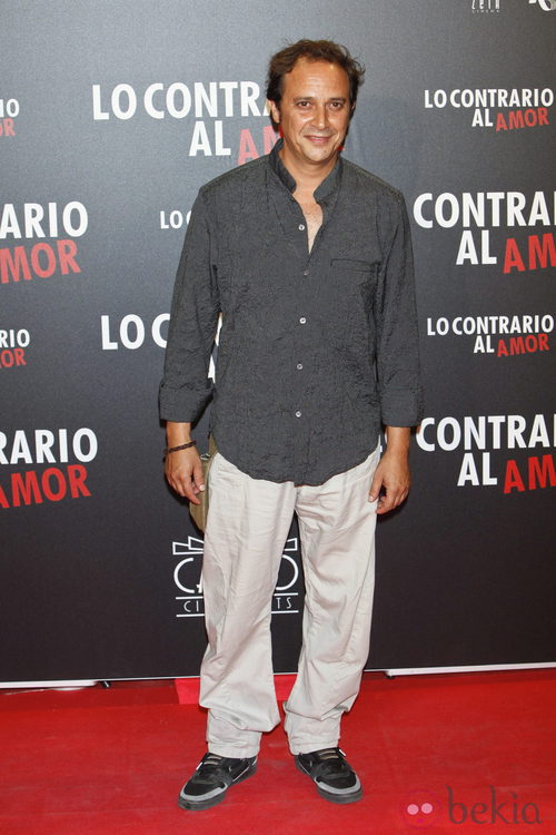 Luis Callejo en el estreno de 'Lo contrario al amor' en Madrid