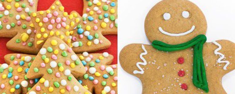 Galletas de mantequilla convertidas en adornos de Navidad