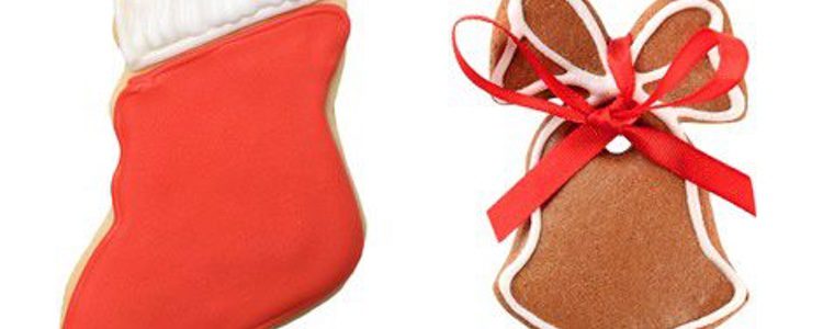 Galletas de mantequilla convertidas en adornos de Navidad