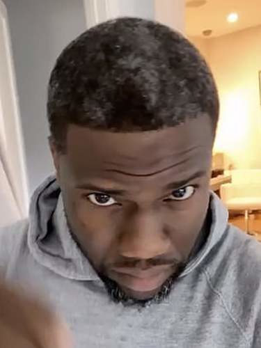 Kevin Hart hablando sobre su pelo gris/ Foto: 'Instagram'