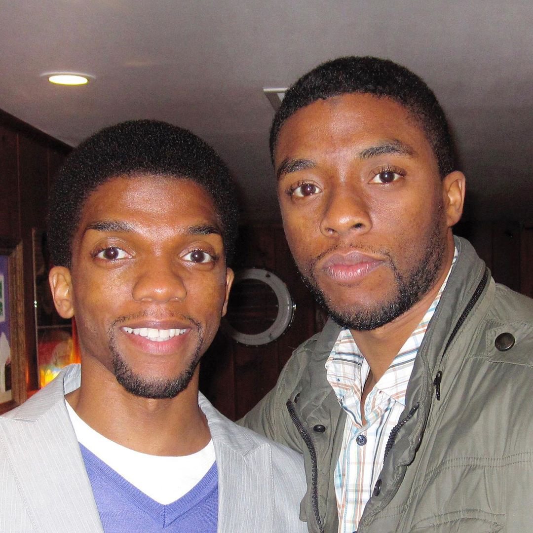 Kevin y Chadwick Boseman/ Foto: redes sociales