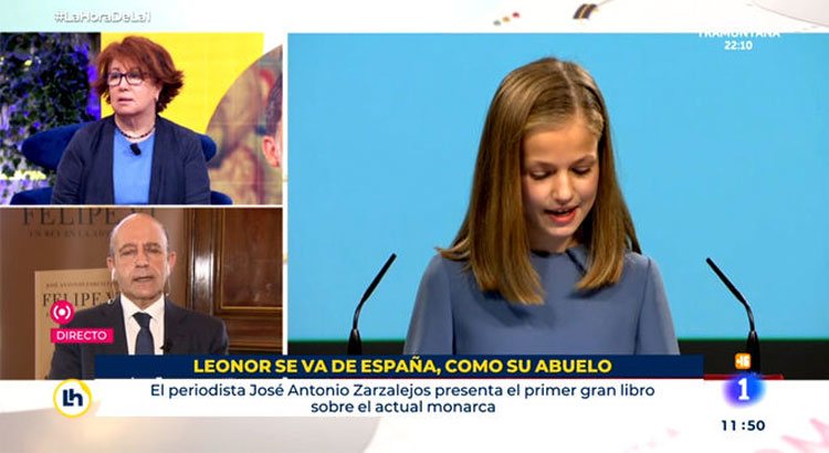 El rótulo de 'La hora de La 1' sobre la Princesa Leonor