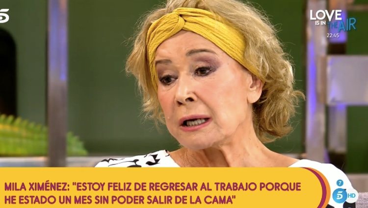 Mila Ximénez en su vuelta a 'Sálvame' | Foto: telecinco.es