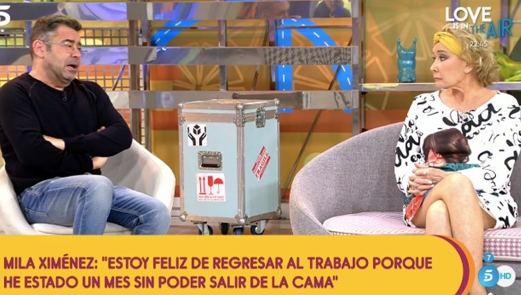 La colaboradora explicando su situación | Foto: telecinco.es