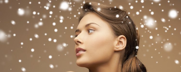 Melena recogida para celebrar la Navidad