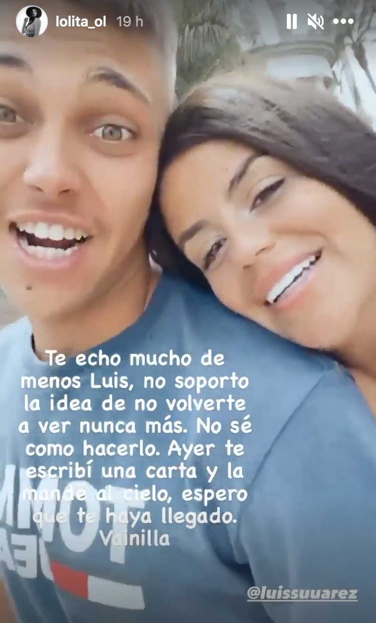 Lola Ortiz junto a Luis Ojeda Suárez, el que era su pareja | Foto: Instagram