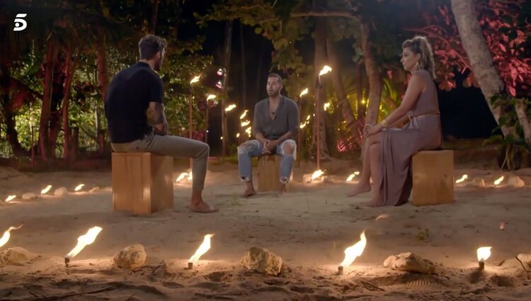 Alejandro y Pablo en el 'Círculo de fuego' / Foto: Telecinco.es
