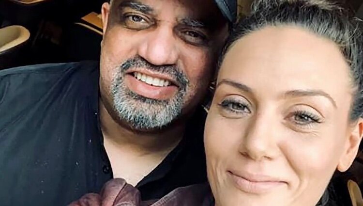 Zara Phythian junto a su marido, Victor Marke