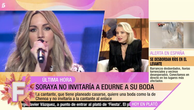 Soraya Arnelas da detalles de su futura boda |Foto: Telecinco