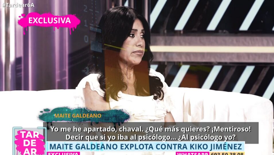 Maite Galdeano ataca a Kiko Jiménez | Foto: Telecinco.es