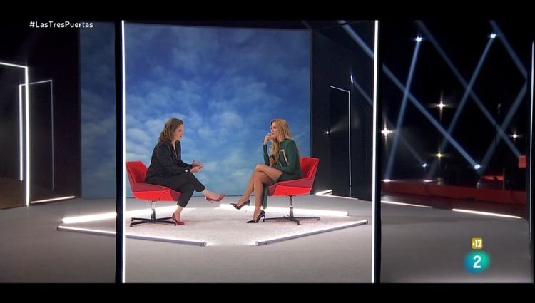 Esther Cañadas en la entrevista con María Casado en 'Las tres puertas'/ Foto: La 2