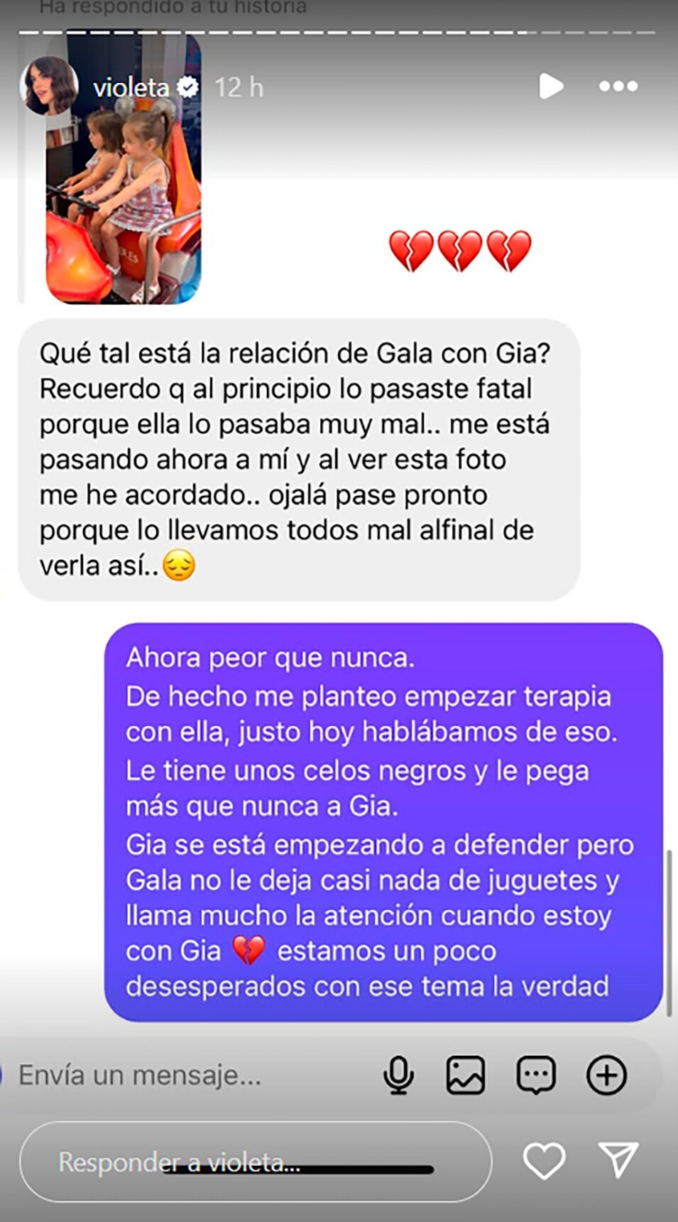 Violeta Mangriñán habla de la relación entre sus hijas | Instagram