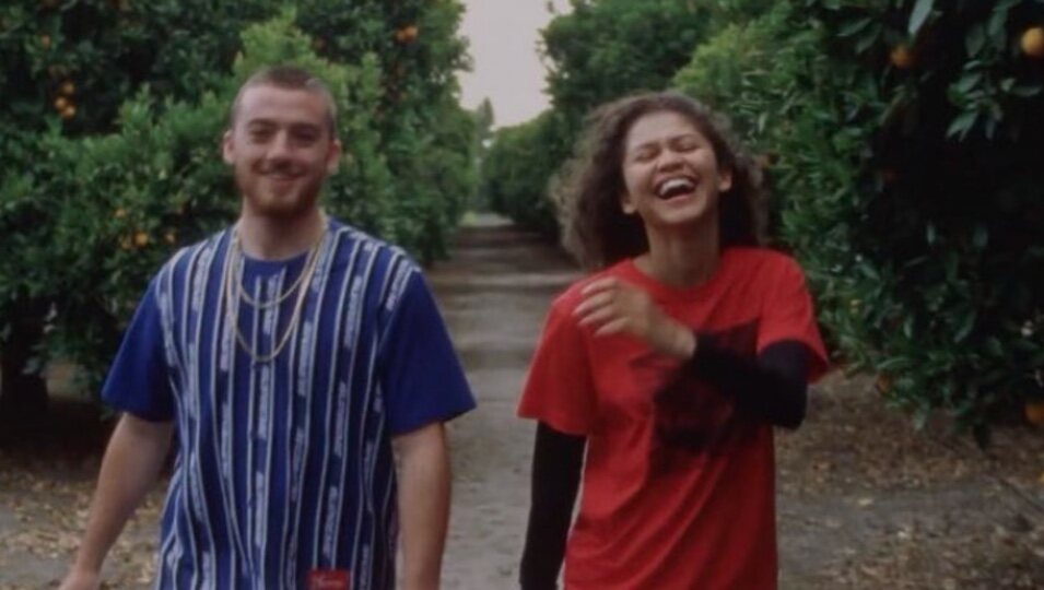 Angus Cloud y Zendaya en la grabación de 'Euphoria' | Instagram