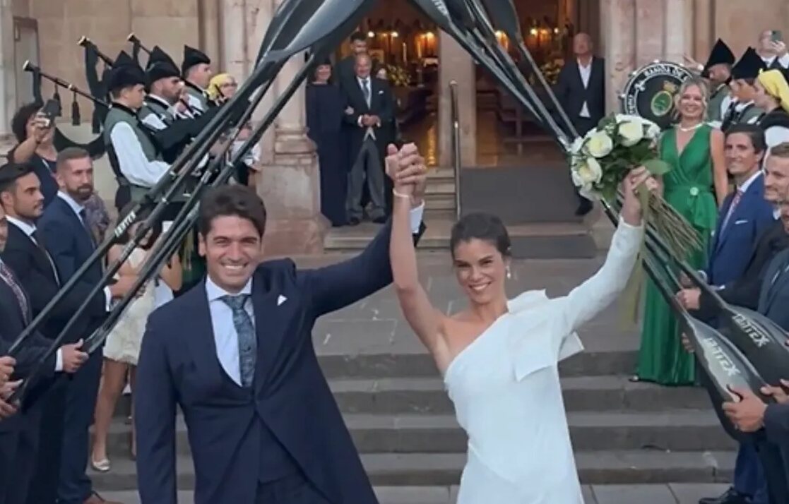 Javier Hernanz y Paula Mocca tras casarse/ Foto: Instagram