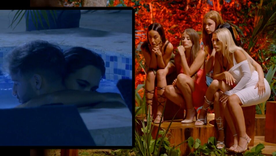 María se derrumba al ver a David con Zaira en el jacuzzi | Foto: Telecinco.es