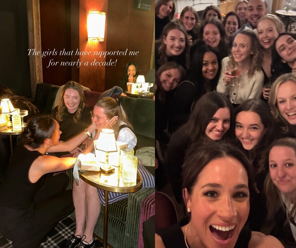 Meghan Markle con sus fans en el visionado de 'Con amor, Meghan'