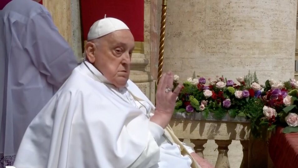 El Papa durante la última bendición | RTVE
