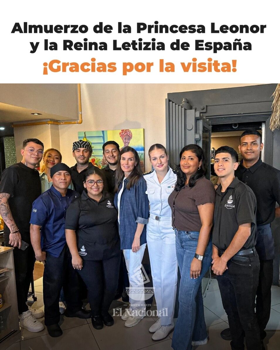 La reina y la princesa en el restaurante panameño | Instagram