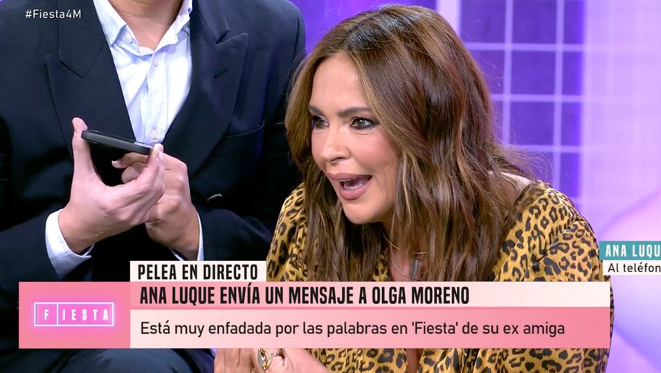 Ana Luque ha llamado a 'Fiesta' para defenderse contra Olga | Telecinco.es