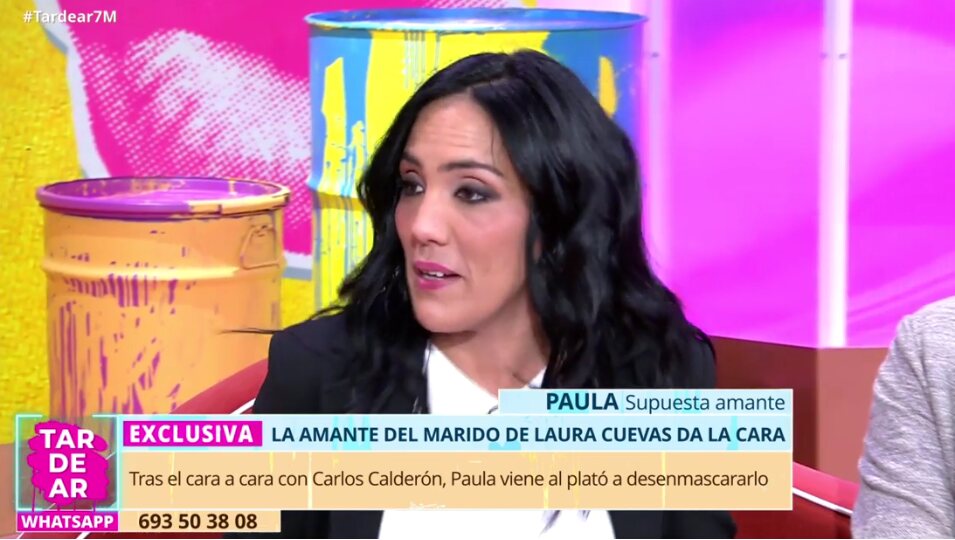 La amante de Carlos Calderón da la cara l Foto: Telecinco.es