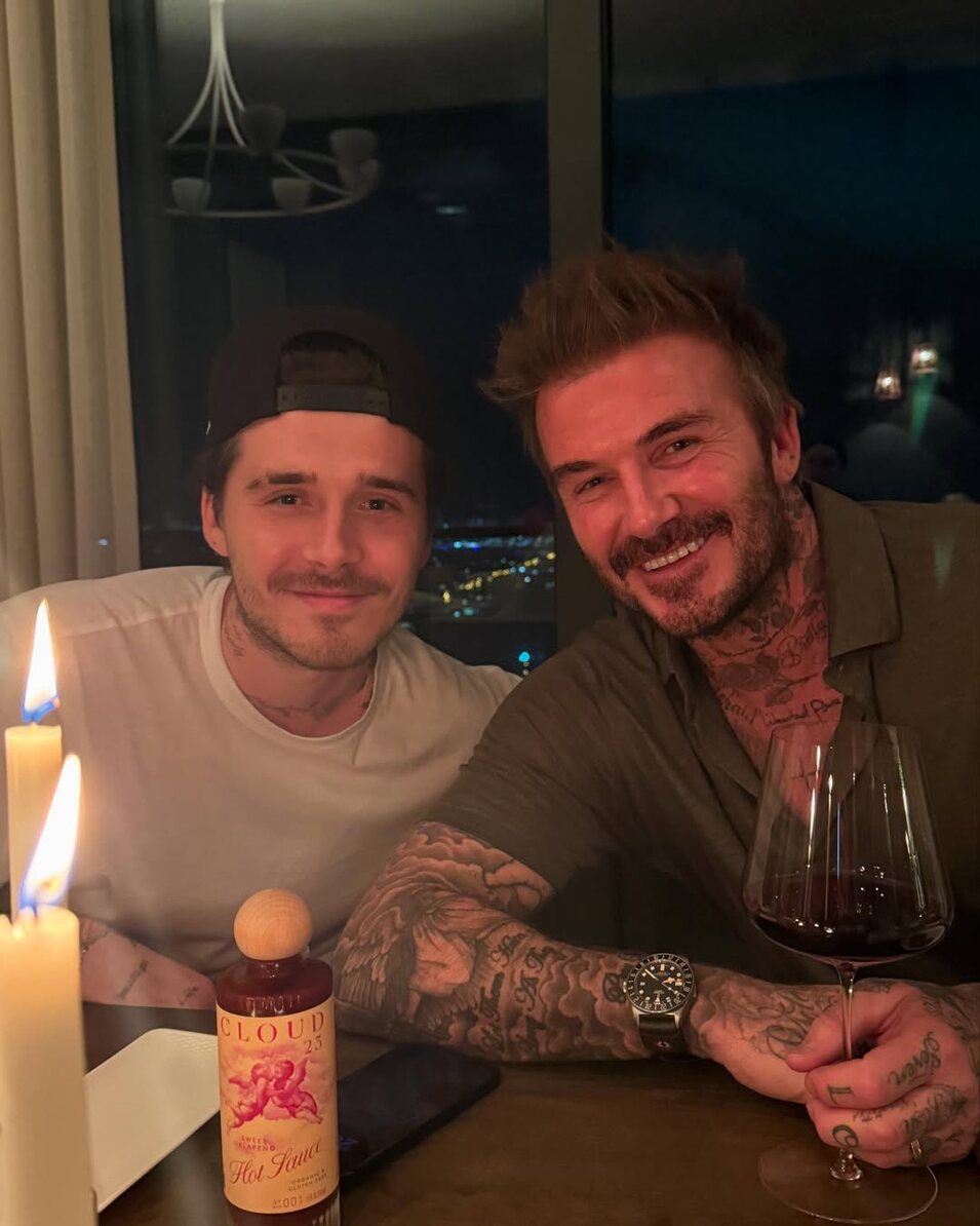 David Beckham y su hijo Brooklyn | Instagram