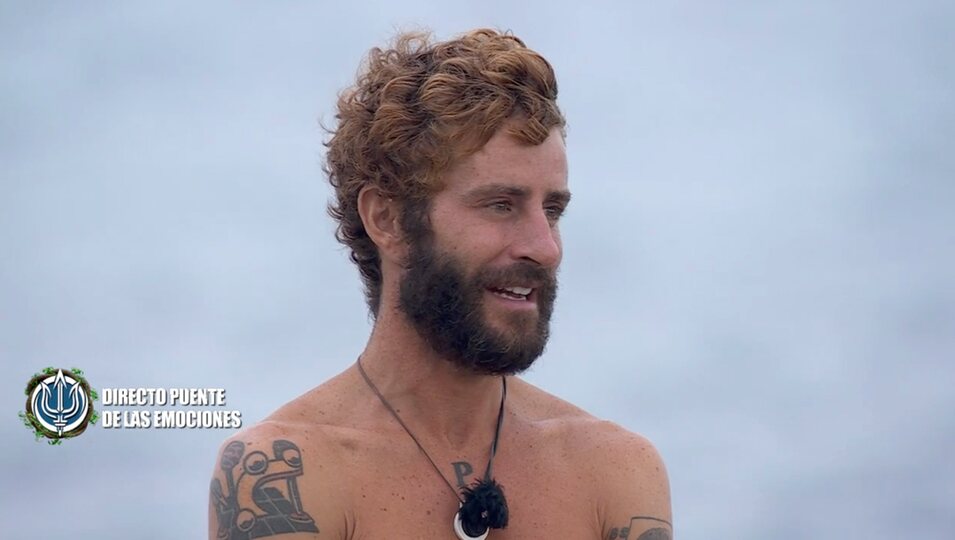 Pelayo Díaz en el puente de las emociones de 'Supervivientes' | telecinco.es