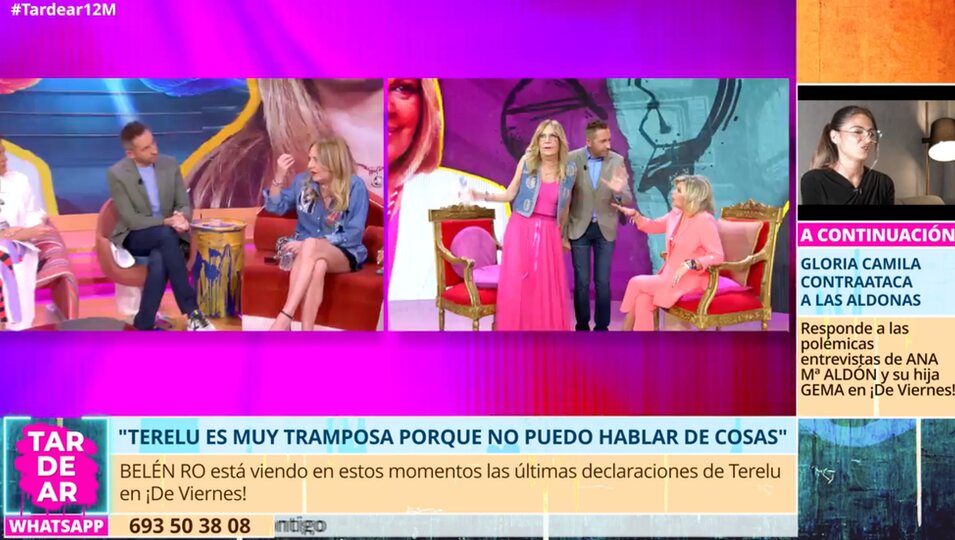 Belén Ro, en el set de 'tarde' | Telecinco.es