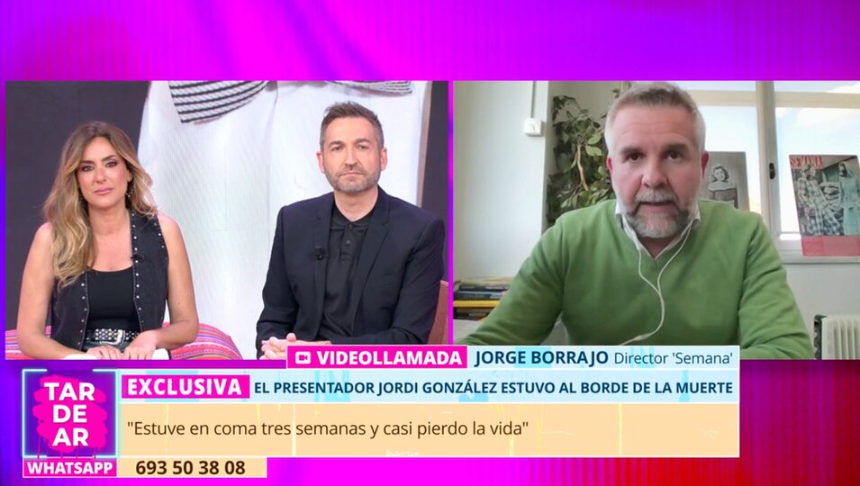 Jorge Borajo muestra los detalles de la entrevista de Jordi González con 'Tarde' | Telecinco.es
