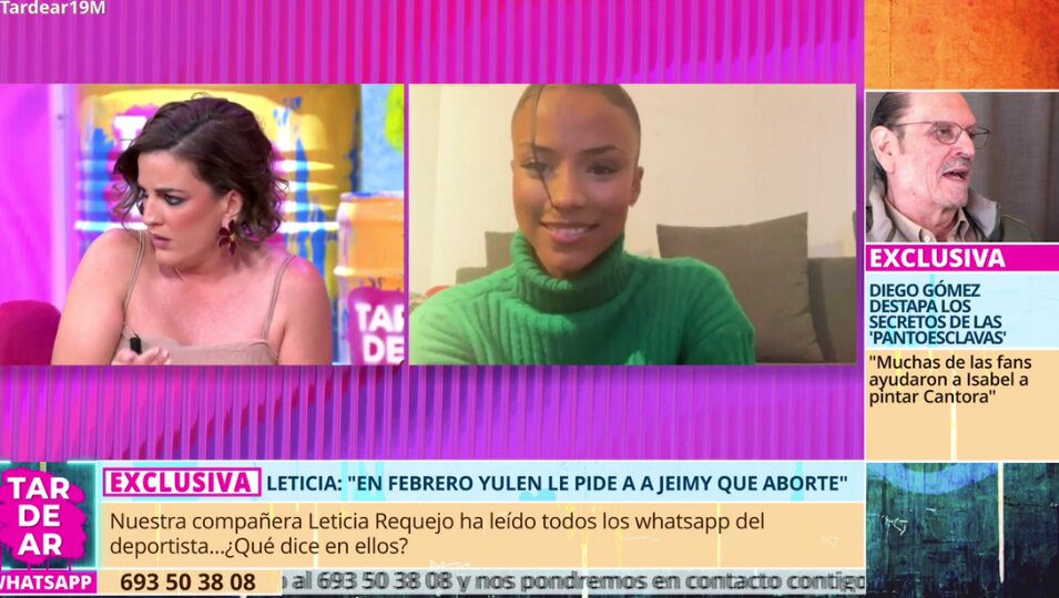 Jeimy Báez desveló el padre del bebé que espera l Foto: Telecinco.es