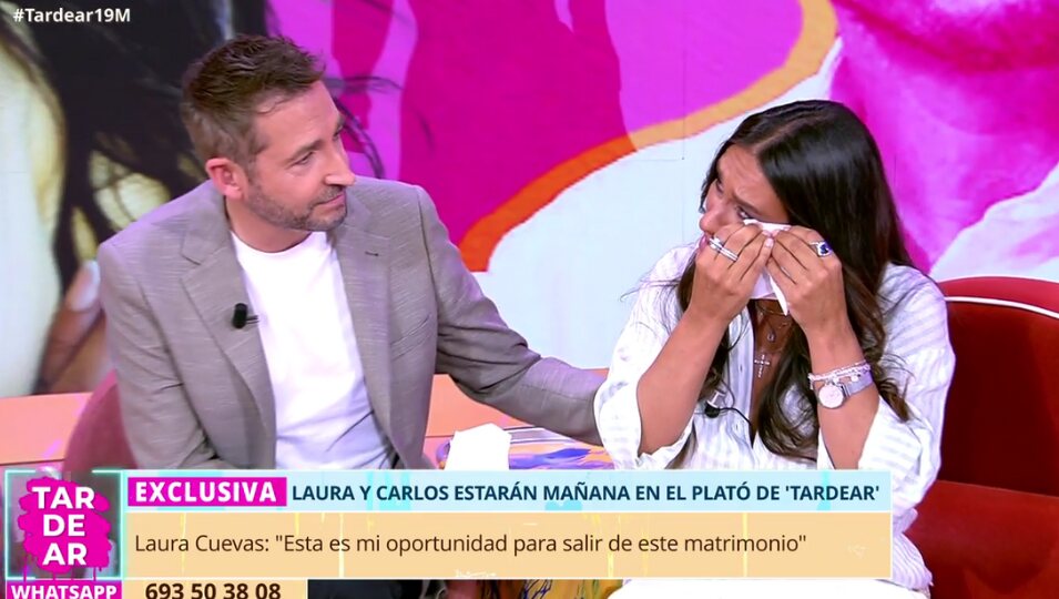 Laura Cuevas rompe a llorar al hablar de su matrimonio l Foto: Telecinco.es