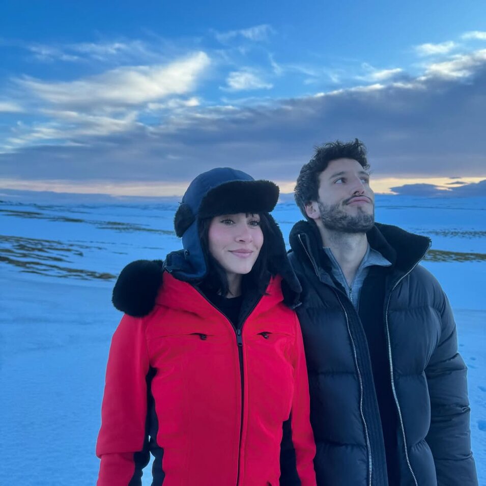 Aitana y Sebastián Yatra durante la grabación de 'Akureyri' | Instagram