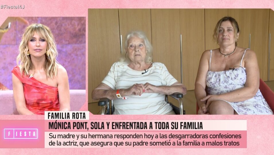 Emma García pierde los nervios ante la familia de Mónica Pont l Foto: Telecinco.es