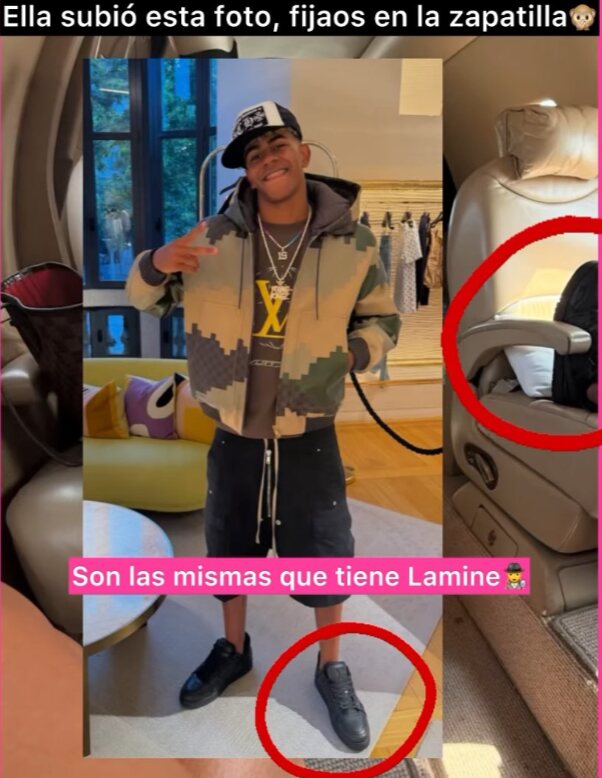 Lamine Yamal niega los rumores de romance con el influencer l Foto: X