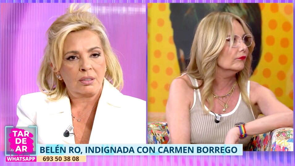 El rifirrafe entre Belén Rodríguez y Carmen Borrego | telecinco.es