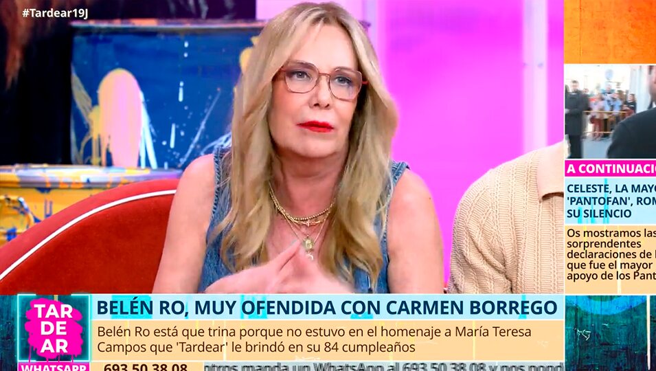 Belén Ro, molesta con Carmen Borrego por el homenaje a María Teresa Campos | telecinco.es