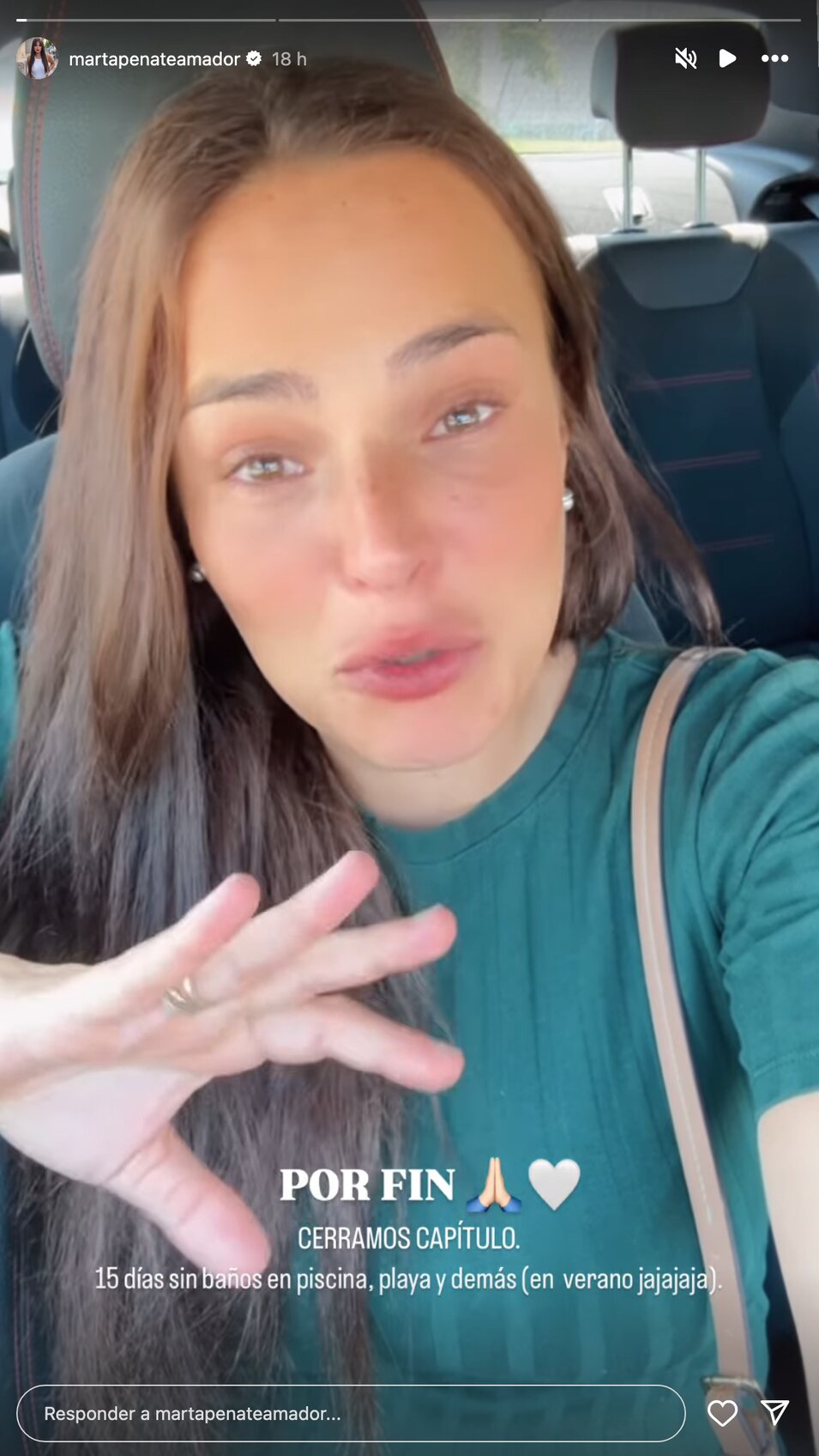Marta Peñate, entre lágrimas, al contar que ha cerrado su capítulo del aborto | Instagram