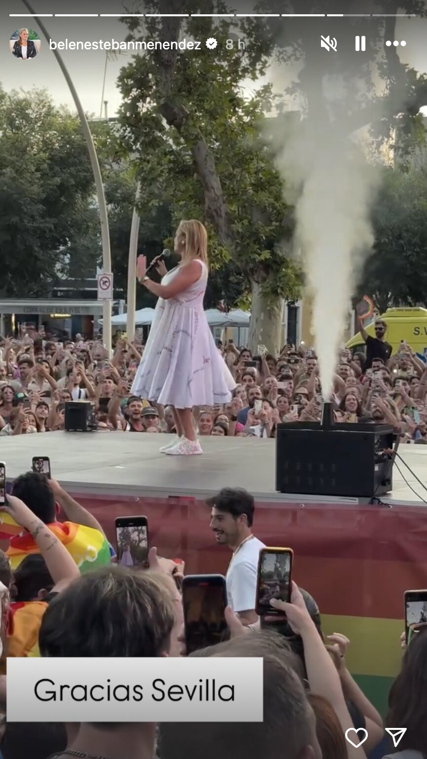 Belén Esteban da el pregon del Orgullo 2025 en Sevilla l Foto: Instagram