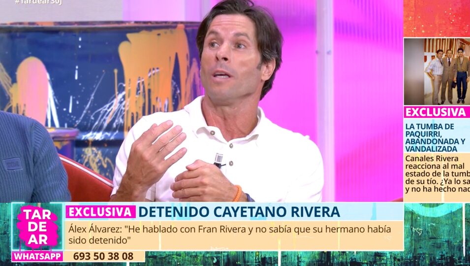Canales, conmocionado tras la detención de su primo Cayetano Rivera en 'Tardear' | telecinco.es