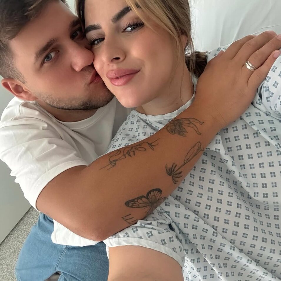 Sol y su novio antes del parto | Instagram