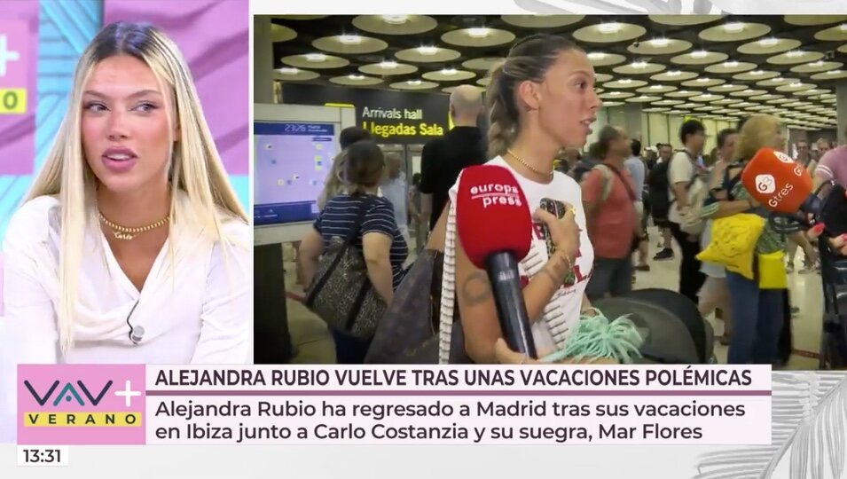 Alejandra Rubio vuelve a 'Vamos a ver' para habalr sobre la cena con Carlo en Ibiza | Foto: Telecinco.es
